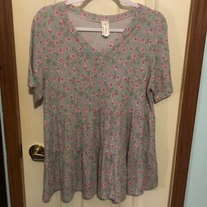 Now and Forever top size Large, babydoll style